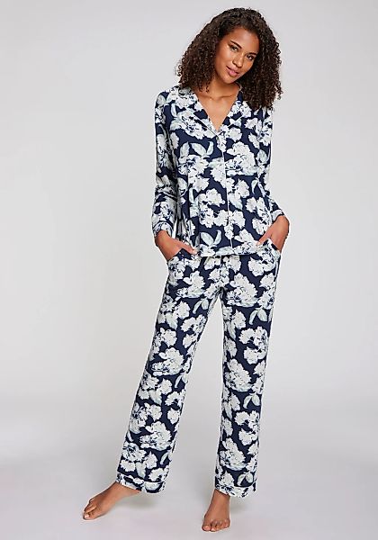 LASCANA Pyjama, mit schönem Blumenmuster günstig online kaufen