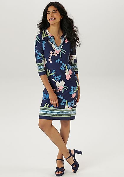 Aniston SELECTED Jerseykleid mit modisch gemusterter günstig online kaufen