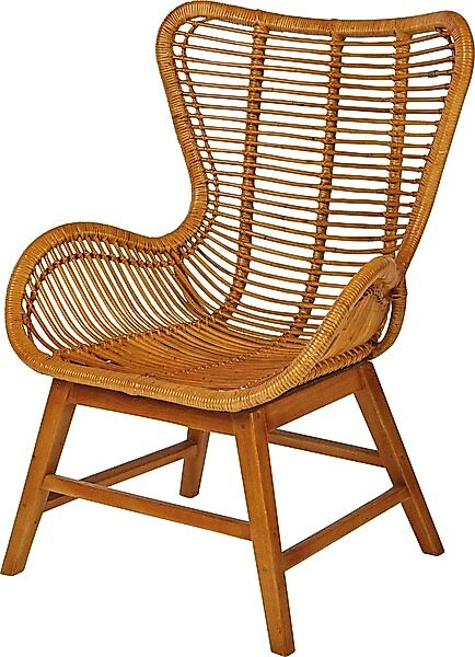 TOM TAILOR HOME Sessel »T-RATTAN ARMCHAIR«, Rattanarmlehnstuhl mit Teakholz günstig online kaufen
