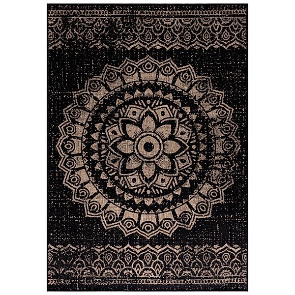 Ayyildiz Outdoor-Teppich Sunny 4417 Schwarz 120 cm x 170 cm günstig online kaufen