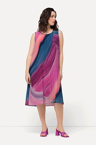 Ulla Popken Midikleid Plissee-Minikleid Farbverlauf A-Linie günstig online kaufen