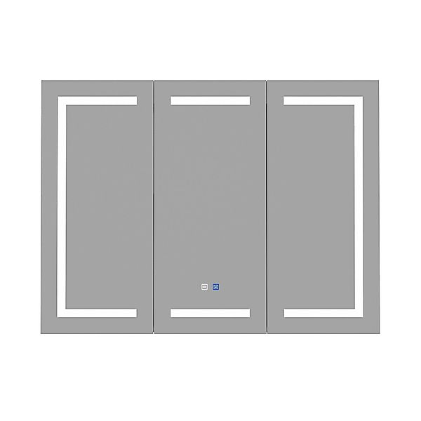 FUFU&GAGA Badezimmerspiegelschrank 120*13*90 cm, weiß, Glas günstig online kaufen