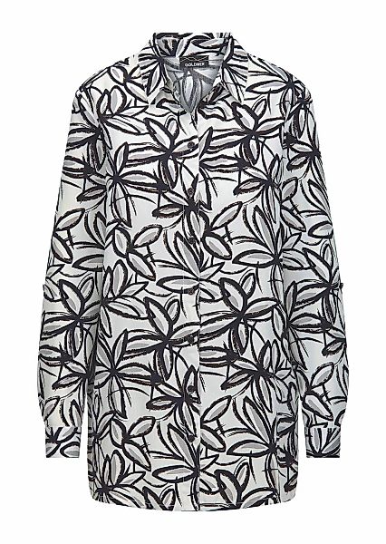GOLDNER Hemdbluse "Kurzgröße Hemdbluse mit Blumenprint" figurschmeichelende günstig online kaufen