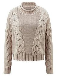 Pullover Stehkragen Peter Hahn beige günstig online kaufen