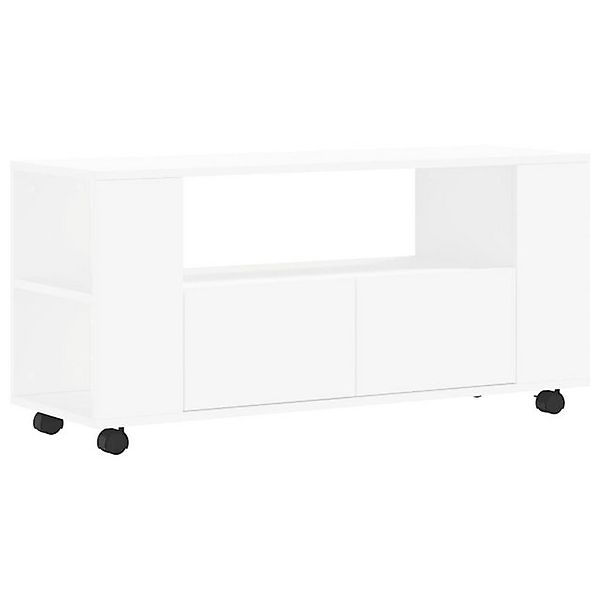 vidaXL TV-Schrank TV-Schrank Weiß 102x34,5x43 cm Spanplatte TV-Lowboard Fer günstig online kaufen