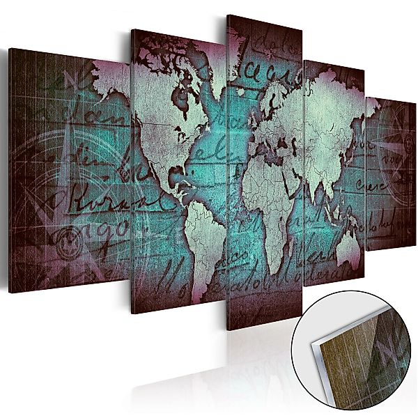 Acrylglasbild - Acrylic Prints – Bronze Map Ii günstig online kaufen