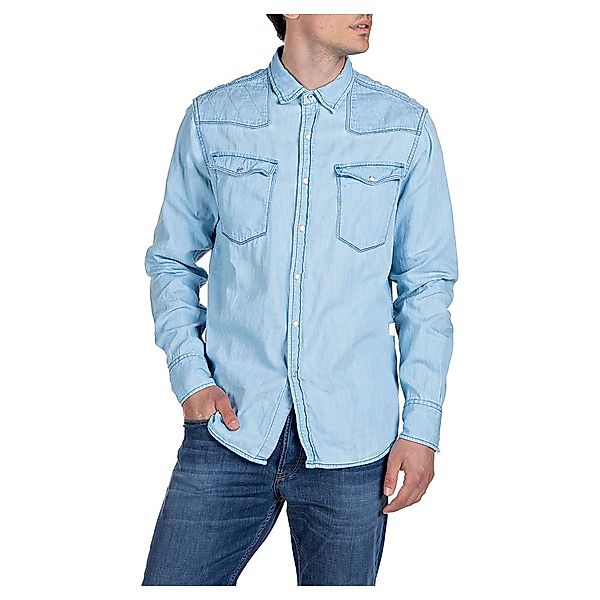 Replay M4073.000.200.27a.010 Shirt S Light Blue günstig online kaufen