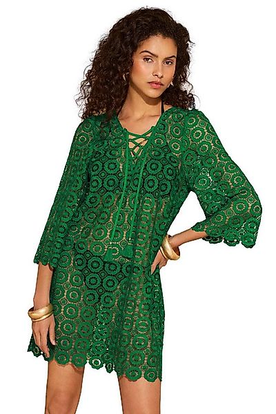 Love & Roses Strandkleid Love & Roses gehäkelter Kaftan mit Bindedetail (1- günstig online kaufen