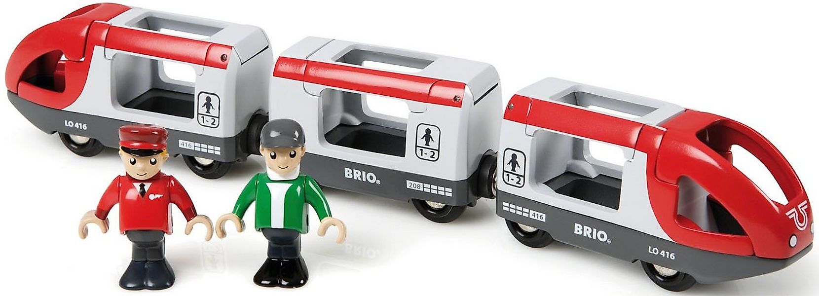 BRIO® Spielzeug-Eisenbahn BRIO® WORLD, Roter Reisezug günstig online kaufen