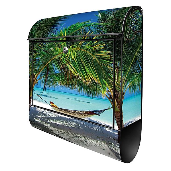 Banjado Design Briefkasten Schwarz Pulverbeschichtet 39x47x14cm 2 Schlüssel günstig online kaufen