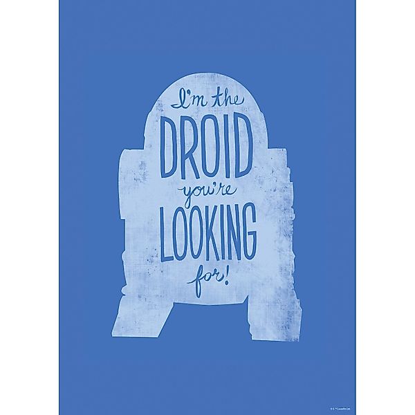 Komar Wandbild Star Wars R2D4 50 x 70 cm gerollt günstig online kaufen