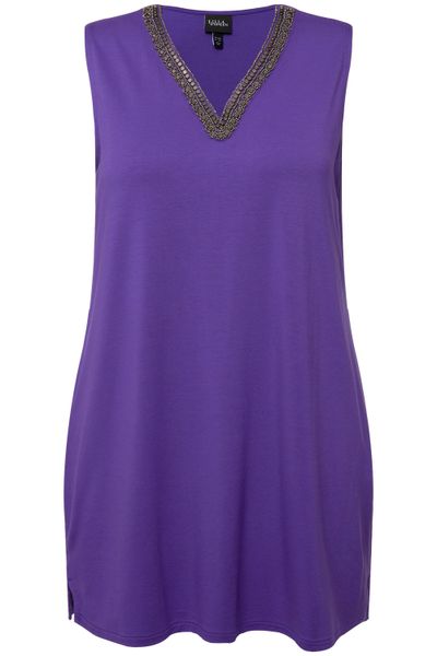 Ulla Popken Longtop Top Perlen A-Linie günstig online kaufen