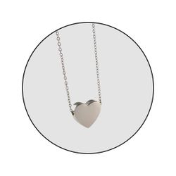 GOLDKLEIN Edelstahlkette Edelstahl Schmuck Herz Halskette, günstig online kaufen