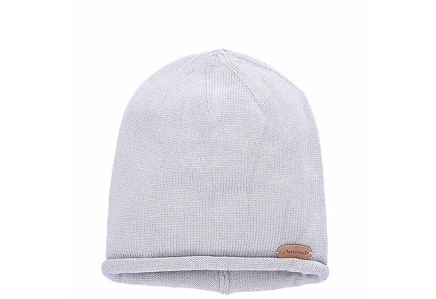 Antonio Strickmütze Antonio Strick Mütze Beanie hellgrau (1-St) günstig online kaufen