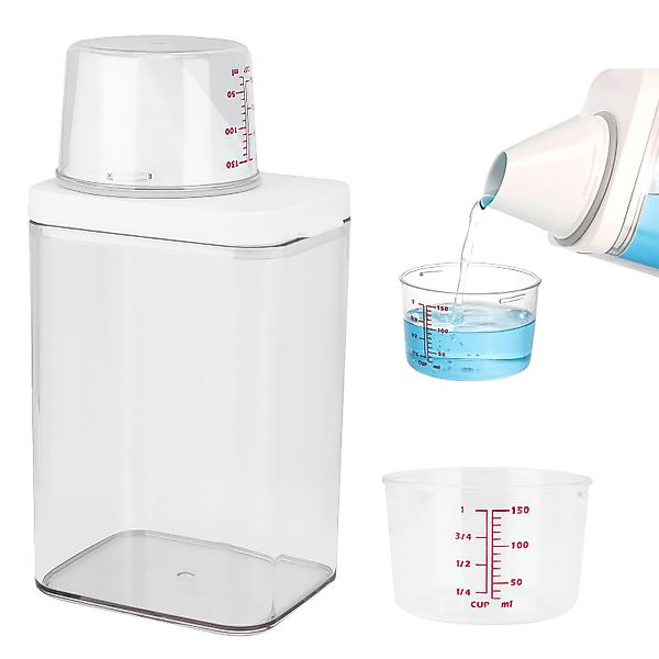 BlingBin Aufbewahrungsbox 1100 ml Waschmittel-Vorratsdose, graduierte günstig online kaufen