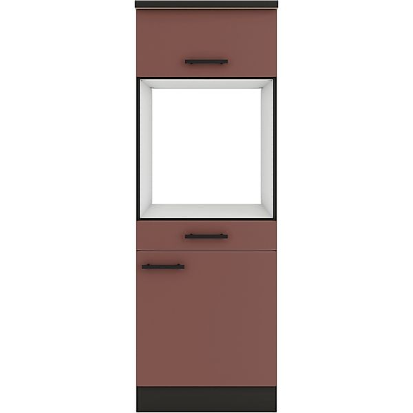 OPTIFIT Nizza407 Küchen-Geräteumbauschrank 60 cm Rostrot günstig online kaufen