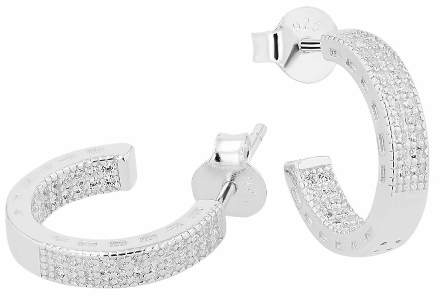 Adelia´s Paar Ohrhänger "Damen Ohrringe – Ohrstecker aus 925 Silber mit Zir günstig online kaufen