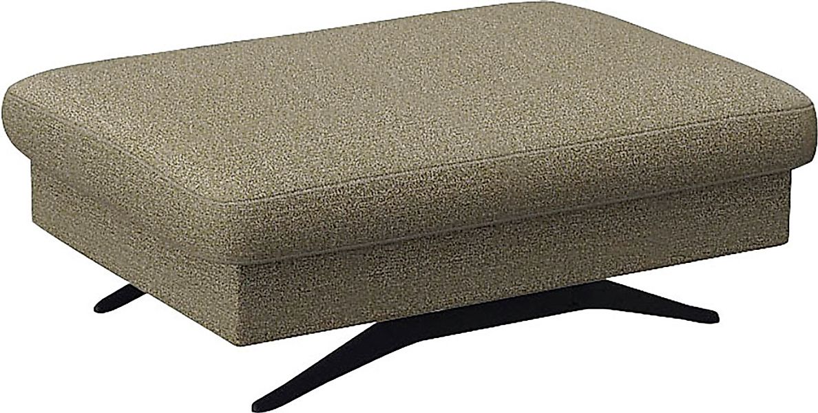 FLEXLUX Pouf "Glow Sitzhocker, Polsterhocker" Hocker mit Stauraum, Fuß schw günstig online kaufen