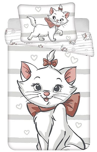 Disney Kinderbettwäsche Disney Marie Aristocats Babybettwäsche100x135 cm + günstig online kaufen
