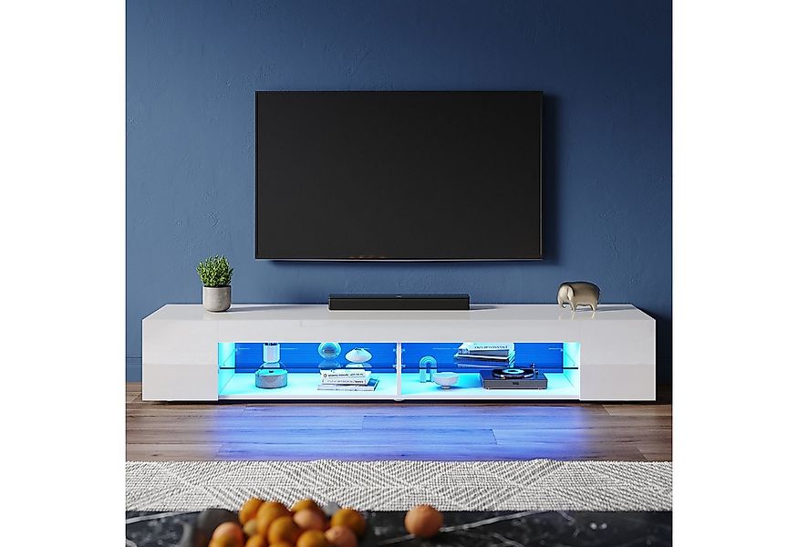 SONNI Lowboard TV Schrank schwarz/weiß, Lange 135/160/180cm, TV günstig online kaufen