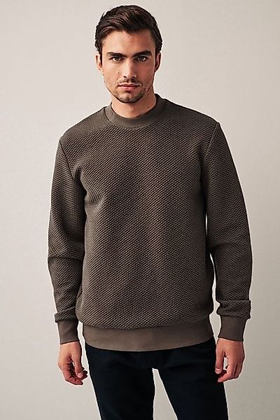 Next Sweatshirt Strukturiertes Premium Rundhalssweatshirt (1-tlg) günstig online kaufen