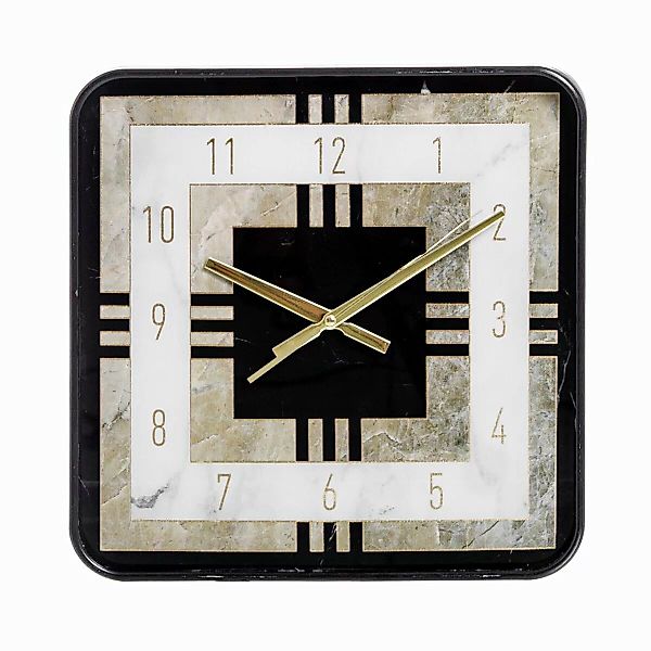 Wanduhr 36 X 4,3 X 36 Cm Kristall Schwarz Pvc günstig online kaufen