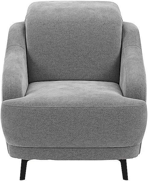 sit&more Sessel »Blues«, (1 St.), mit Metallfüßen, schwarz-matt günstig online kaufen