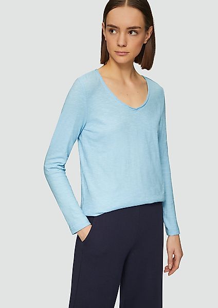 s.Oliver Langarmshirt Langarmshirt aus Slub Yarn günstig online kaufen