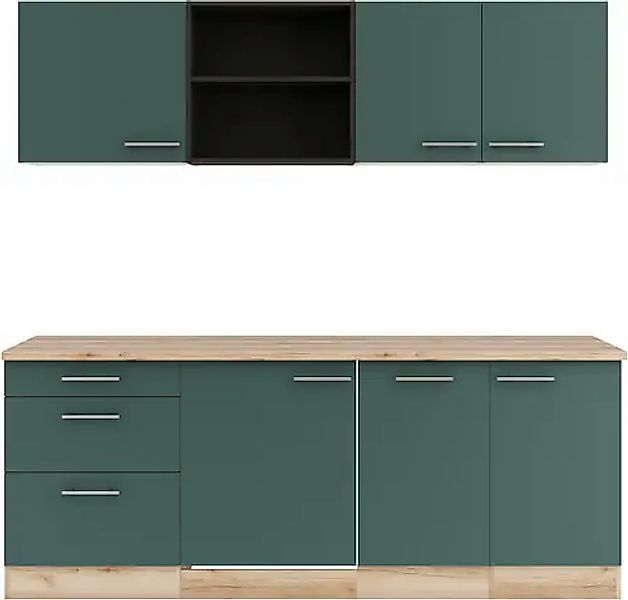 OPTIFIT Küche »Bella« Breite 210 cm, wahlweise mit E-Geräten günstig online kaufen