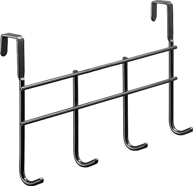Hettich Garderobenhaken Hettich Türhängegarderobe 4 Haken Stahl 28 x 16,5 günstig online kaufen