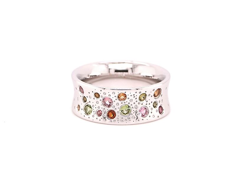 Sogni d'oro Silberring mit bunten Turmalinen, Silber 925 günstig online kaufen