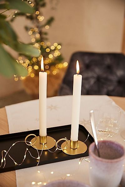 OTTO home Kerzenhalter Stabkerzenhalter Adaliz (Set, 4 St), aus Metall, mit günstig online kaufen