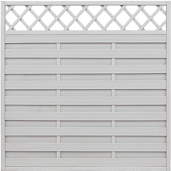 Sichtschutzzaun-Element Country Grau,asiert 180 cm x 180 cm günstig online kaufen