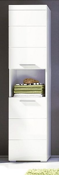 trendteam Hochschrank Amanda (Badschrank in weiß Hochglanz, 2-türig 37 x 19 günstig online kaufen