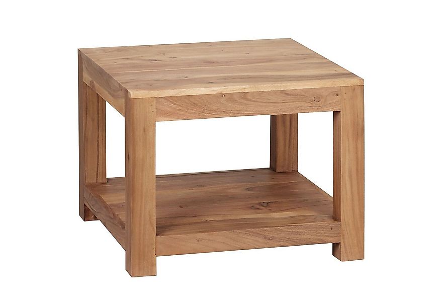 KADIMA DESIGN Couchtisch Couchtisch MUMBAI Massiv-Holz Akazie 60 x 60 cm Wo günstig online kaufen