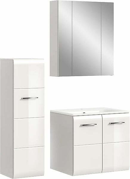 INOSIGN Badezimmer-Set, (Set, 4 St.), Florenz, Badkombination 4-tlg.,Weiß h günstig online kaufen