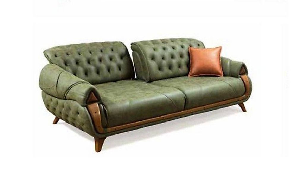 JVmoebel Sofa Klassischer Dreisitzer Sofa Couch Polster Möbel 3 Sitz Leders günstig online kaufen