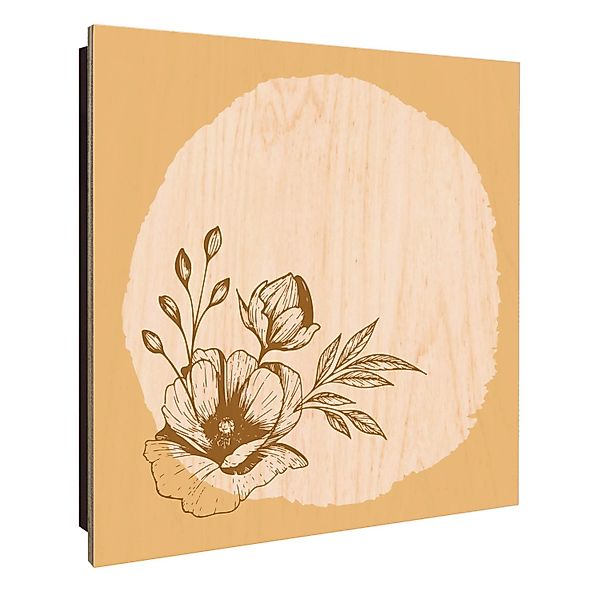 Banjado Schlüsselkasten Holz 30x30cm Schwarz Scharnier Rechts 50 Haken Desi günstig online kaufen