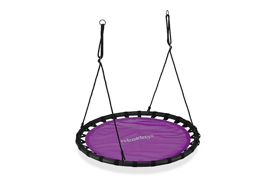 relaxdays Nestschaukel 120cm, lila günstig online kaufen