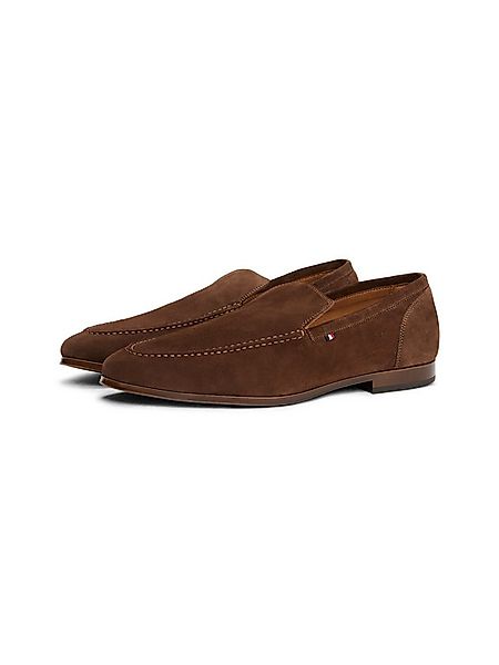 Tommy Hilfiger HILFIGER FLEXIBLE SUEDE LOAFER Slipper, Blockabsatz, Loafer, günstig online kaufen