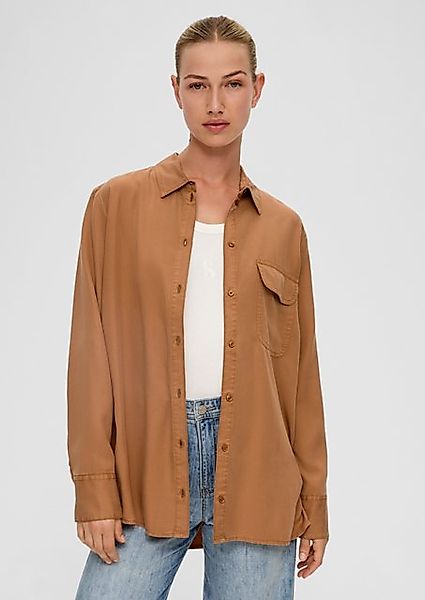 s.Oliver Langarmbluse Oversize-Bluse aus Lyocell Garment günstig online kaufen