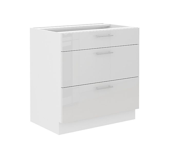 Küchen-Preisbombe Auszugsunterschrank 80 Küche Lara Weiß günstig online kaufen