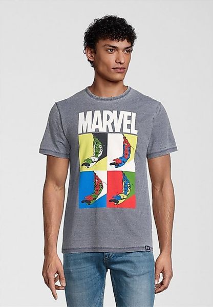 Recovered T-Shirt Marvel Spider-Man Pop Art Blue im zeitlosen Design günstig online kaufen