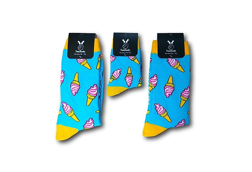 TwoSocks Freizeitsocken Lustige Socken Partnerlook 3x Socken, Familien Set, günstig online kaufen
