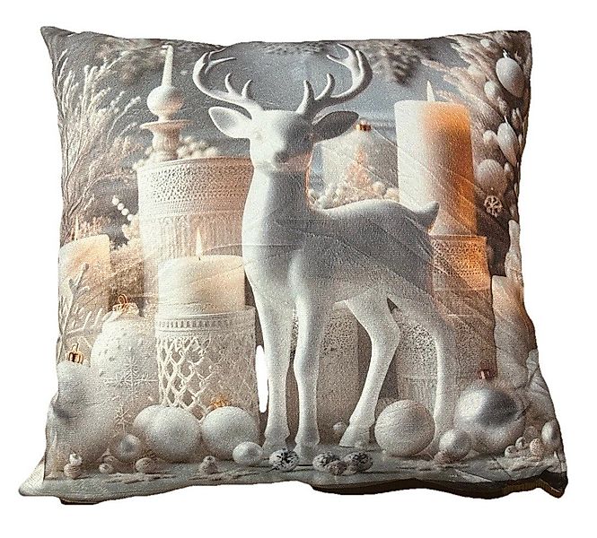 Kofur Handelsgesellschaft mbH Dekokissen Weihnachten Weihnachtsmotiv mit Mo günstig online kaufen