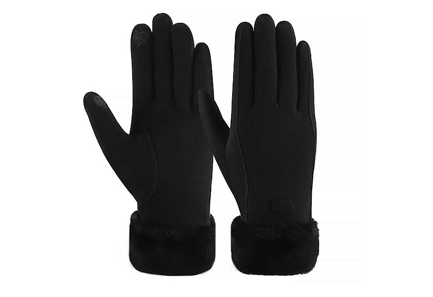 FOUORTUNATE-BEE Baumwollhandschuhe Damen Touchscreen-Handschuhe mit Fleecef günstig online kaufen