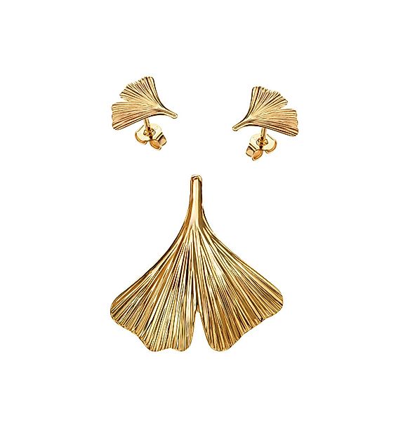 JEVELION Schmuckset Anhänger Ginkgo - Blatt günstig online kaufen