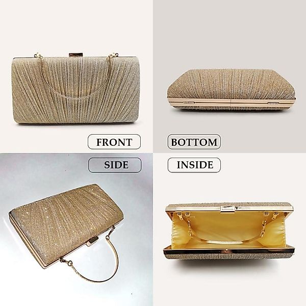 LuxusKollektion Clutch Damen Clutch Glitzer Abendtasche günstig online kaufen