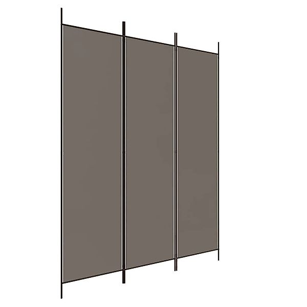 furnicato Raumteiler 3-tlg. Paravent Anthrazit 150x200 günstig online kaufen