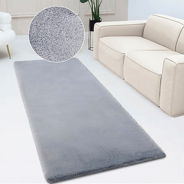my home Fellteppich »Rabbit, Kunstfell, Kaninchenfell-Haptik, Microfaser,«, günstig online kaufen
